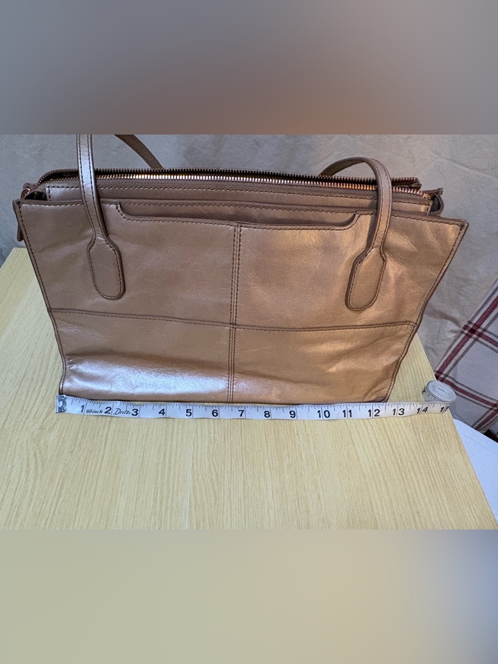 HOBO Metallic Rose Gold Shoulder Tote - Picture 12 of 16